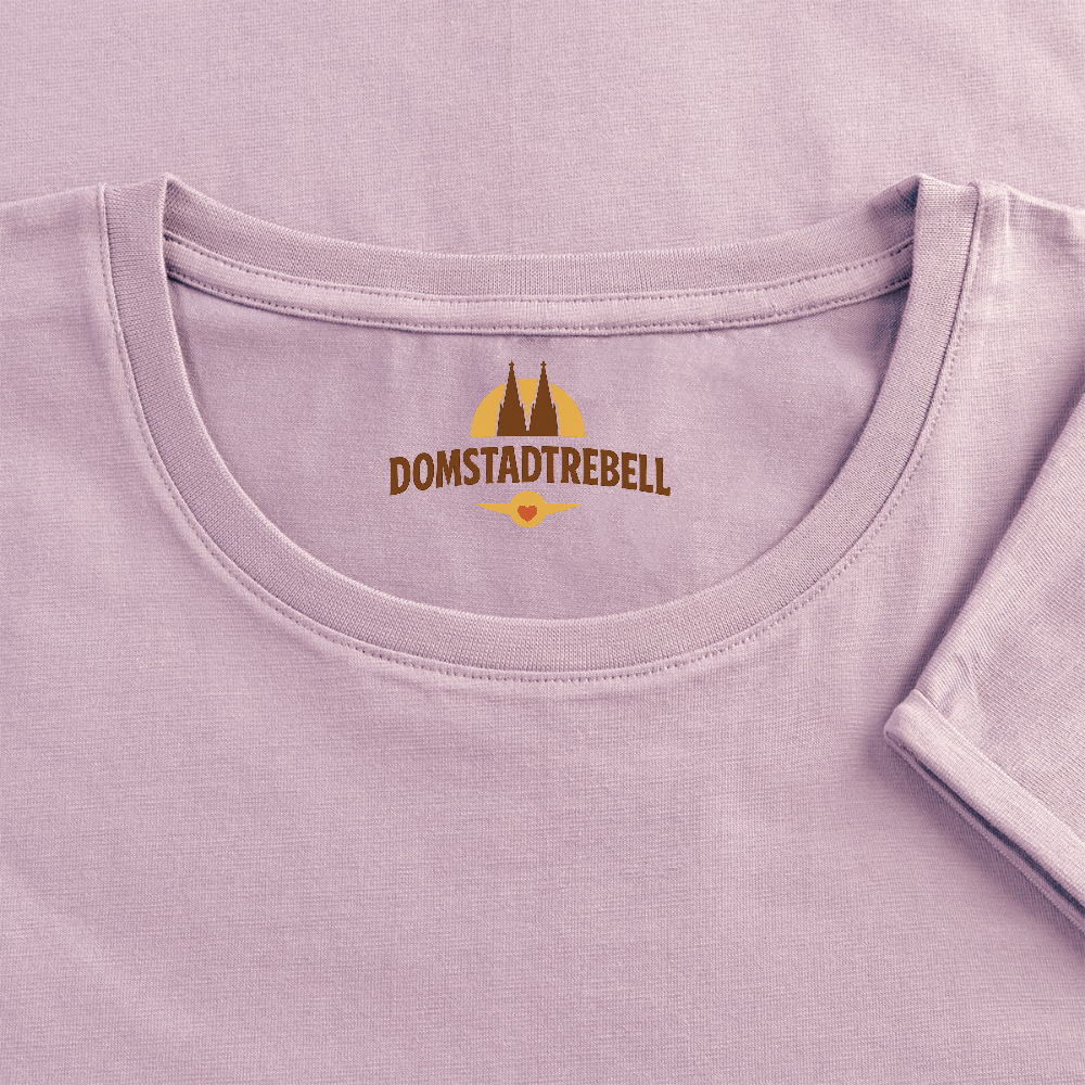 Frauen T-Shirt mit gerollten Ärmeln - Altrosa
