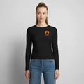 Domstadtrebell - Frauen Slim Fit Langarmshirt - Schwarz
