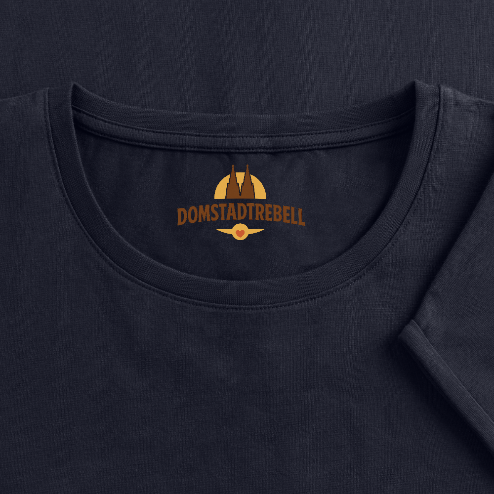 Frauen T-Shirt mit gerollten Ärmeln - Navy