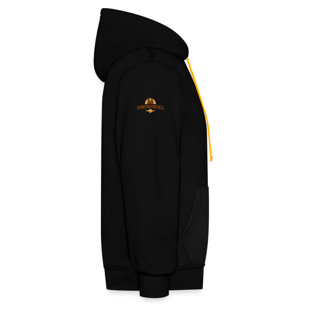 Kontrast-Hoodie Domstadtrebell "Für die Ewigkeit - Schwarz/Gold