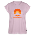 Domstadtrebell Sunset - Frauen T-Shirt mit gerollten Ärmeln - Altrosa