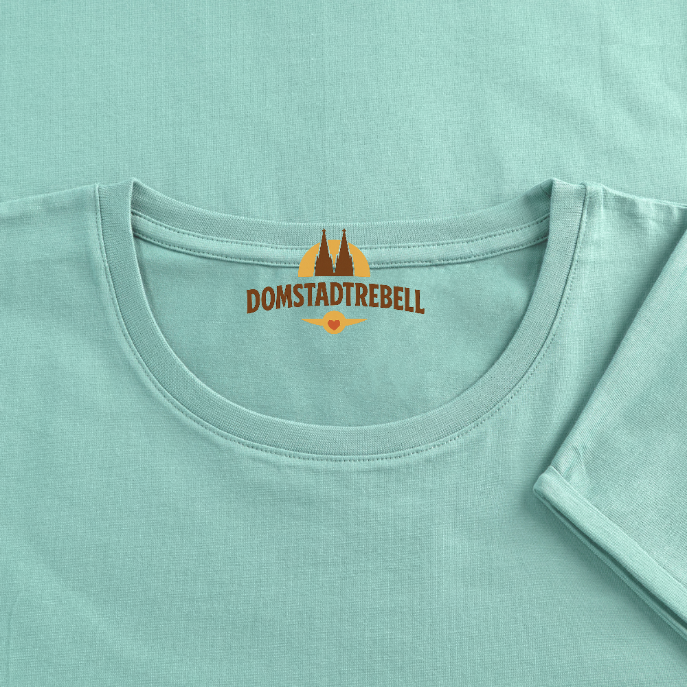 Frauen T-Shirt mit gerollten Ärmeln - Mint 