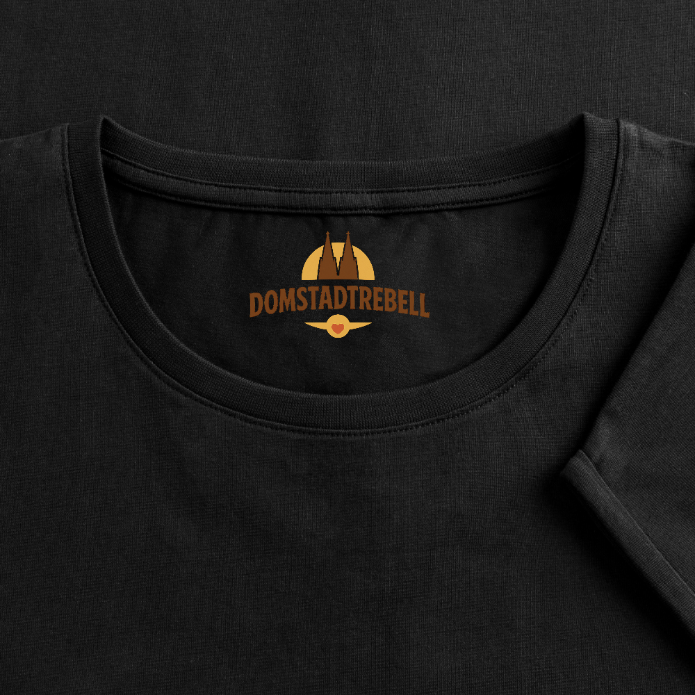 Frauen T-Shirt mit gerollten Ärmeln - Schwarz
