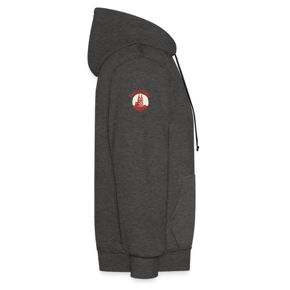 Domstadtrebell Kontrast-Hoodie "Dom 1248" - Anthrazit/Schwarz