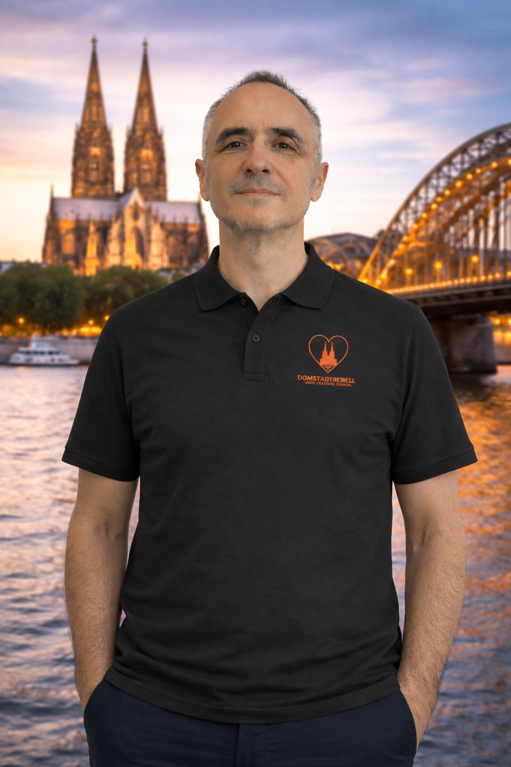 Domstadtrebell LOVE.COLOGNE Stick  - Organic Poloshirt