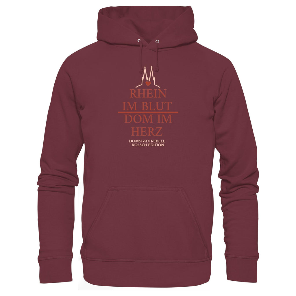 Domstadtrebell - Rhein im Blut Dom im Herz - Organic Basic Hoodie