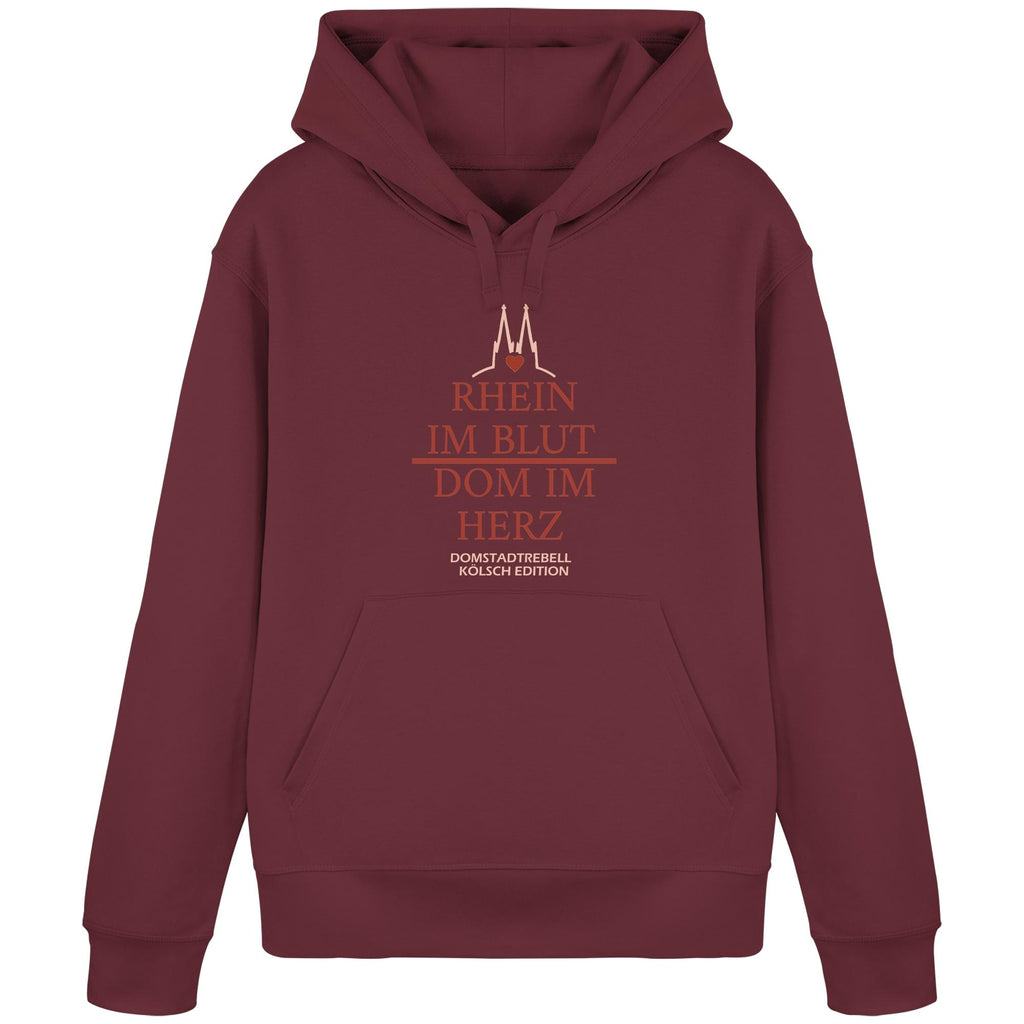 Domstadtrebell - Rhein im Blut Dom im Herz - Organic Basic Hoodie