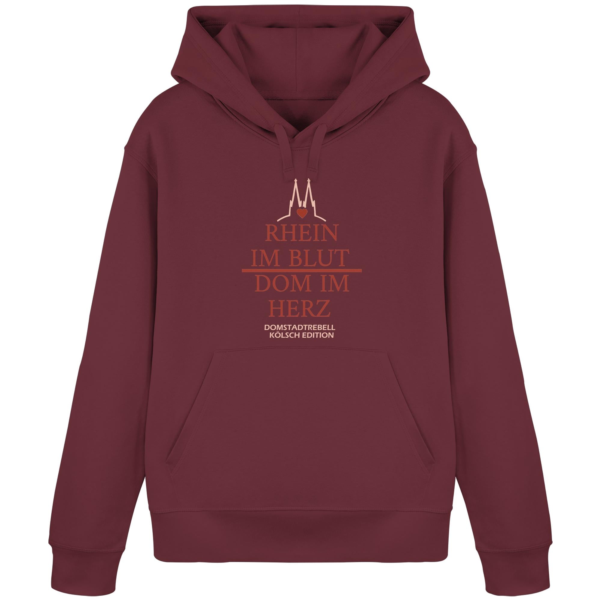 Domstadtrebell - Rhein im Blut Dom im Herz - Organic Basic Hoodie