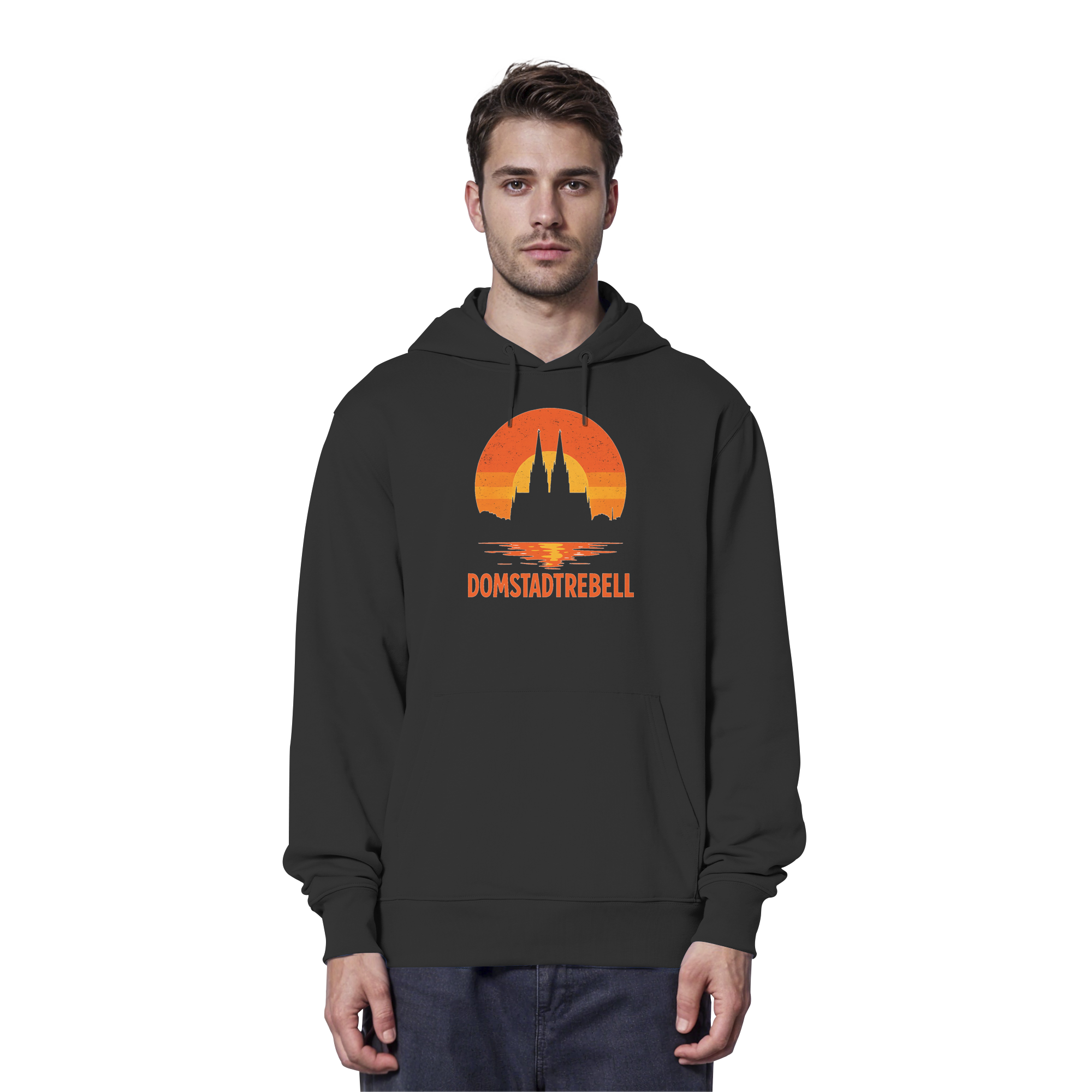 Domstadtrebell - Kölner Dom Sonnenuntergang - Organic Hoodie