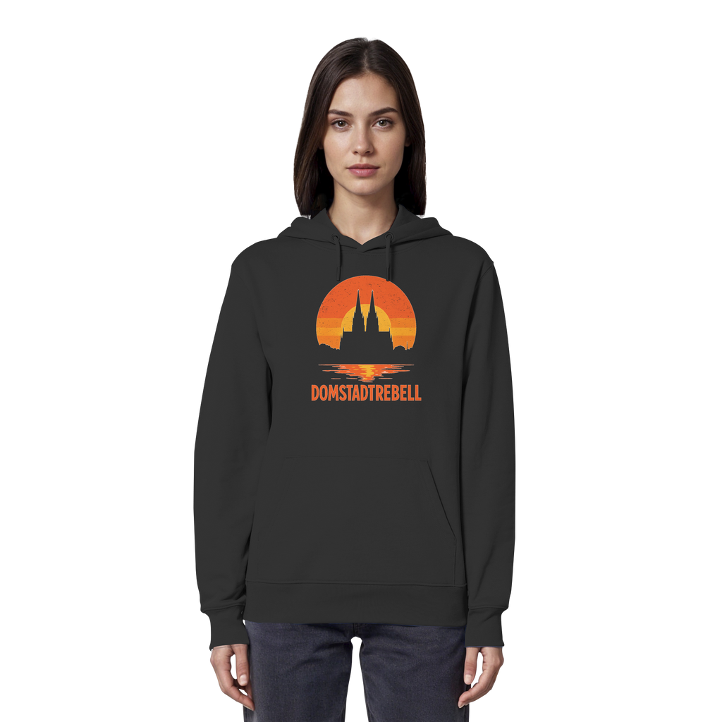 Domstadtrebell - Kölner Dom Sonnenuntergang - Organic Hoodie