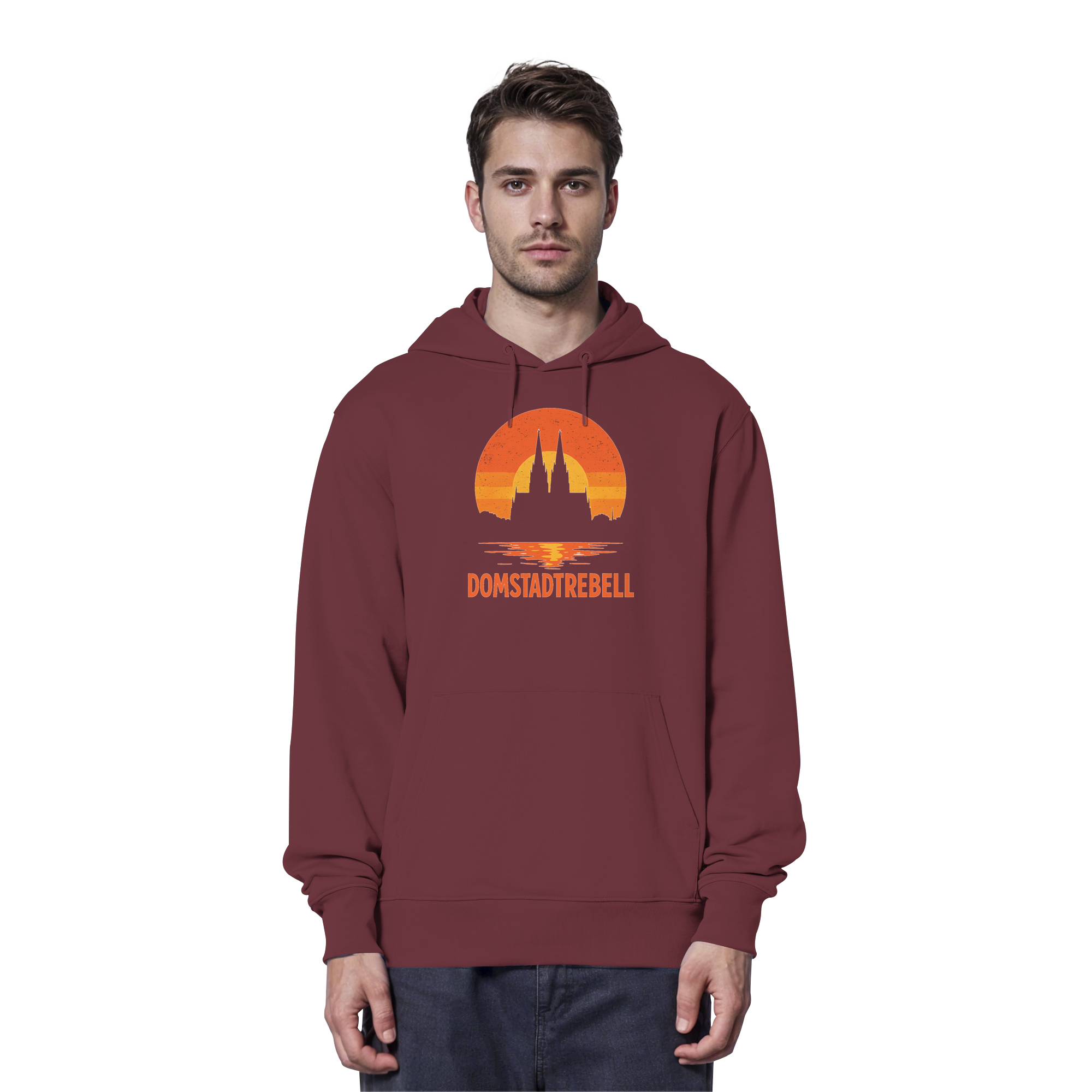Domstadtrebell - Kölner Dom Sonnenuntergang - Organic Hoodie