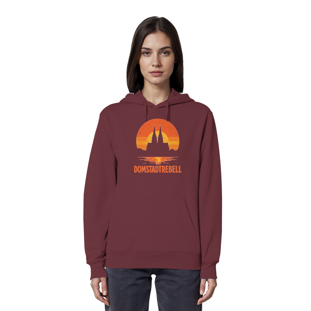 Domstadtrebell - Kölner Dom Sonnenuntergang - Organic Hoodie