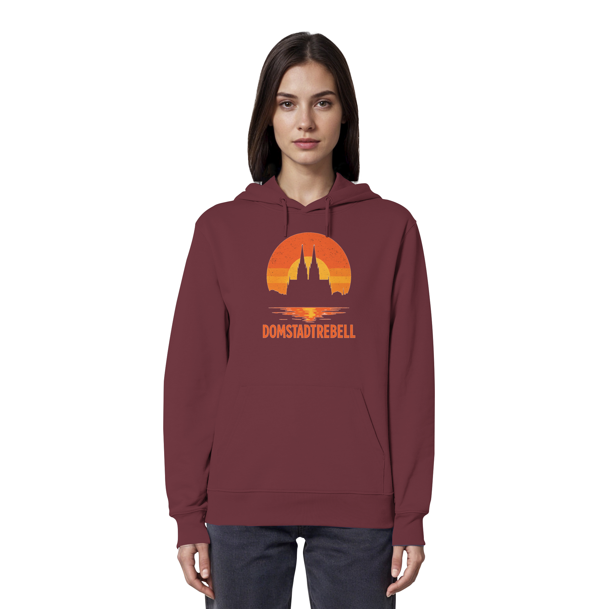 Domstadtrebell - Kölner Dom Sonnenuntergang - Organic Hoodie