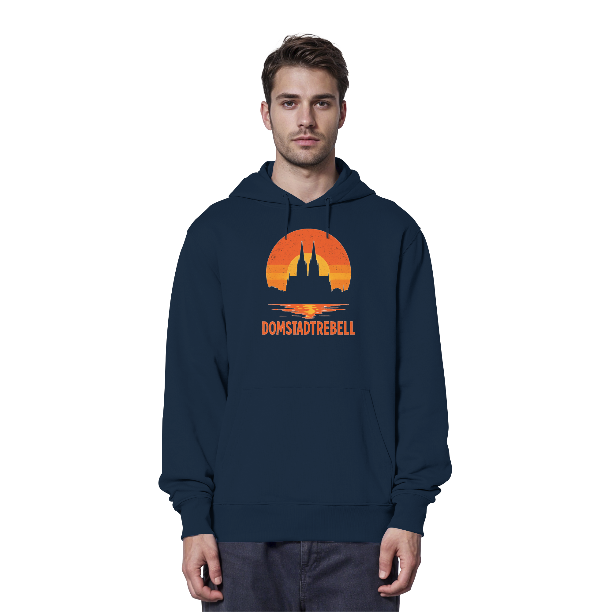 Domstadtrebell - Kölner Dom Sonnenuntergang - Organic Hoodie