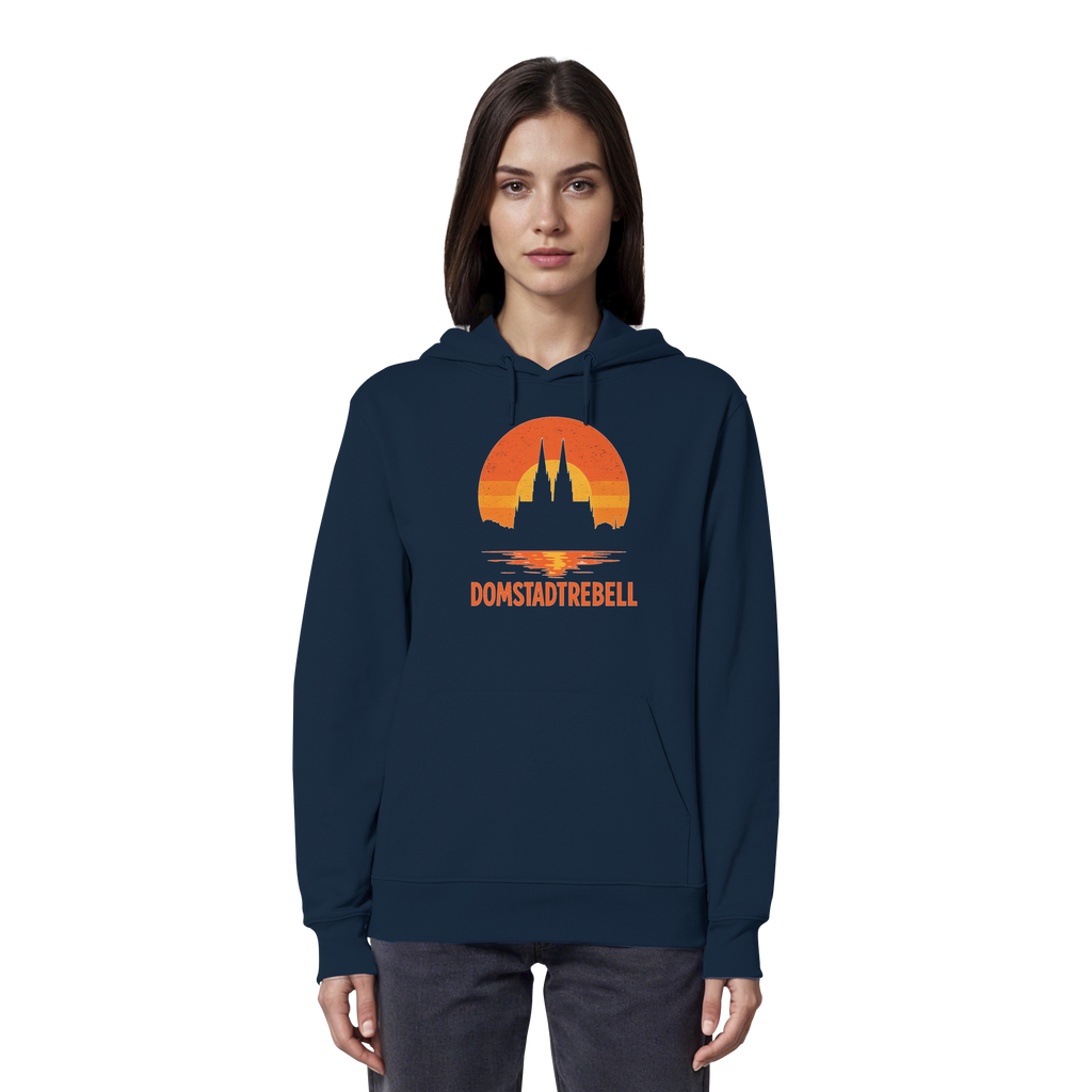 Domstadtrebell - Kölner Dom Sonnenuntergang - Organic Hoodie