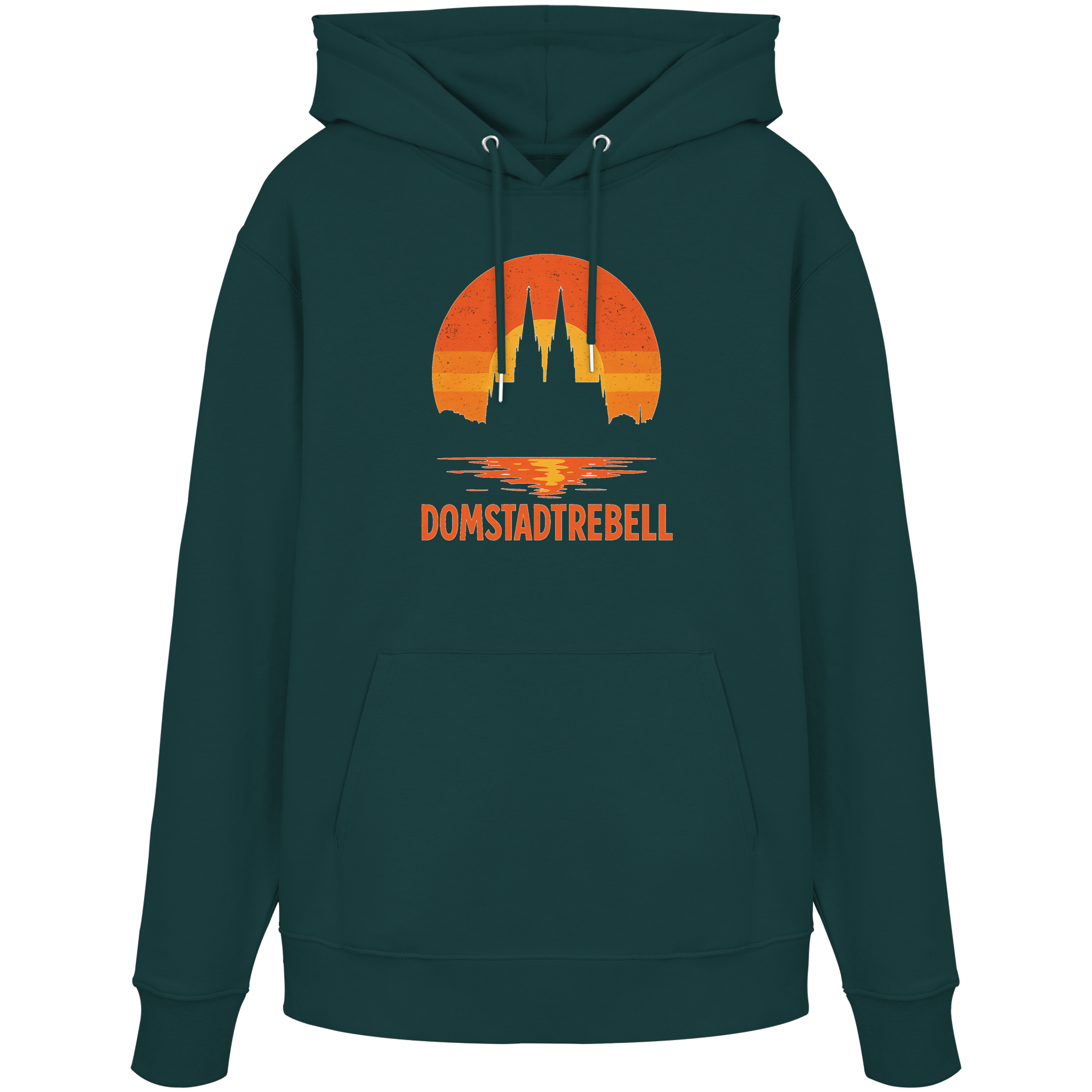Domstadtrebell - Kölner Dom Sonnenuntergang - Organic Hoodie