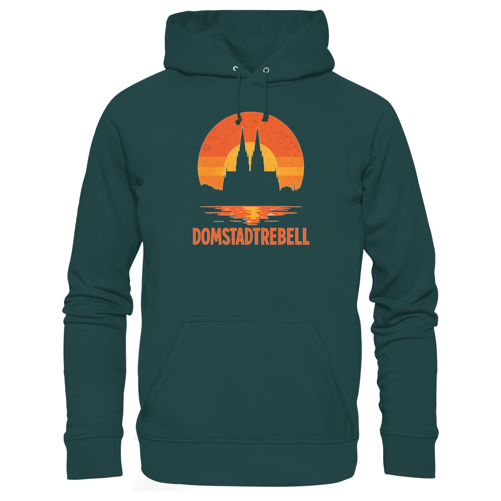 Domstadtrebell - Kölner Dom Sonnenuntergang - Organic Hoodie