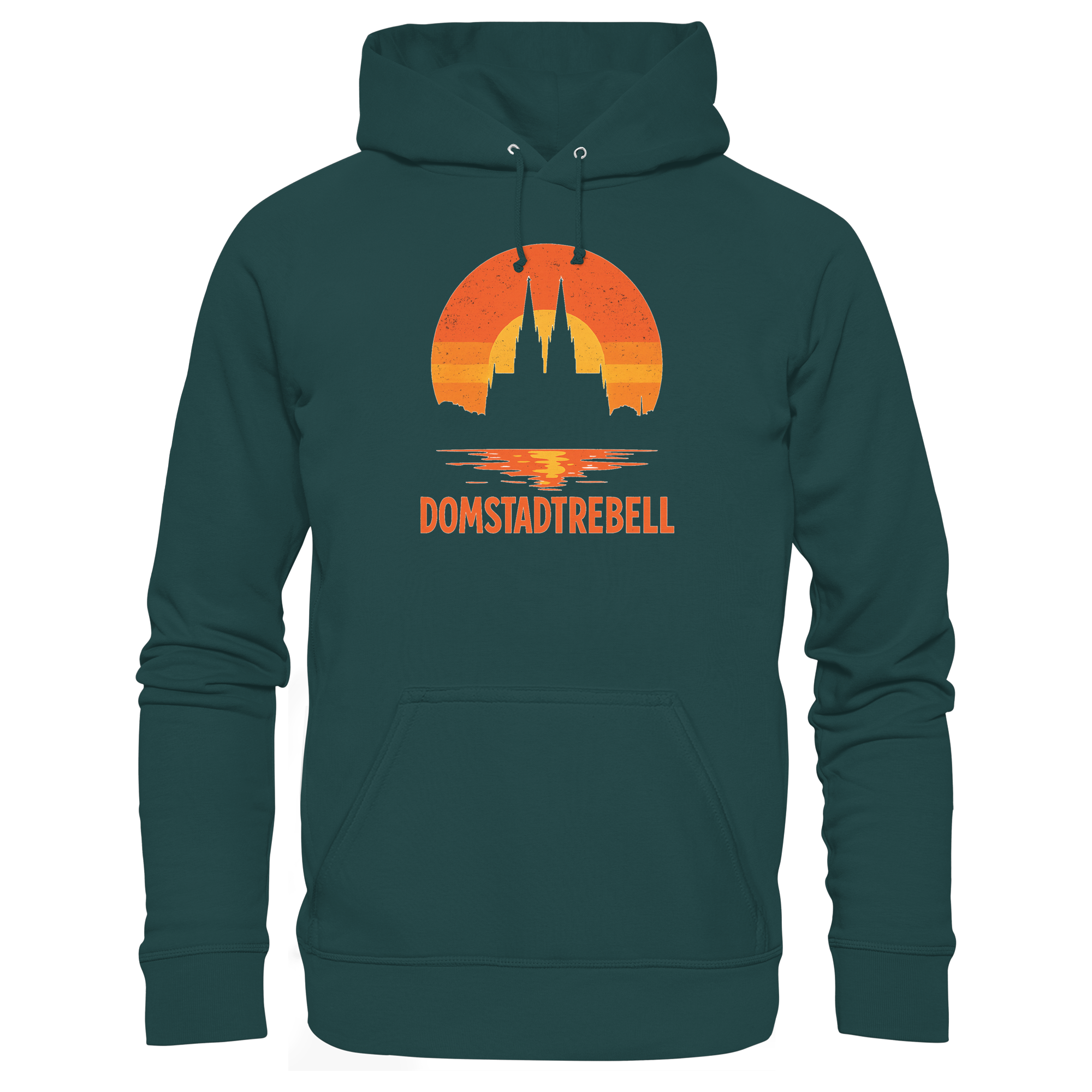 Domstadtrebell - Kölner Dom Sonnenuntergang - Organic Hoodie