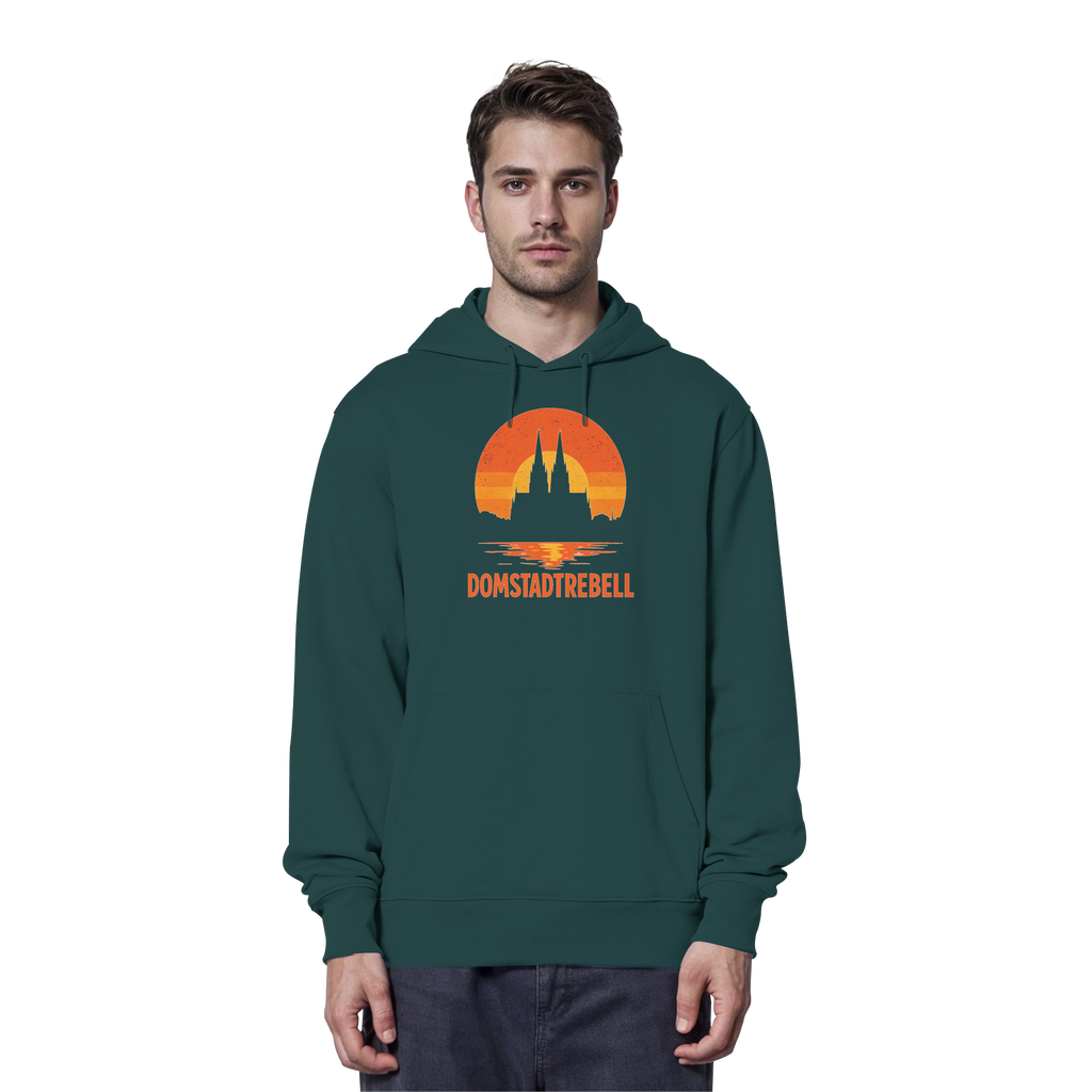 Domstadtrebell - Kölner Dom Sonnenuntergang - Organic Hoodie