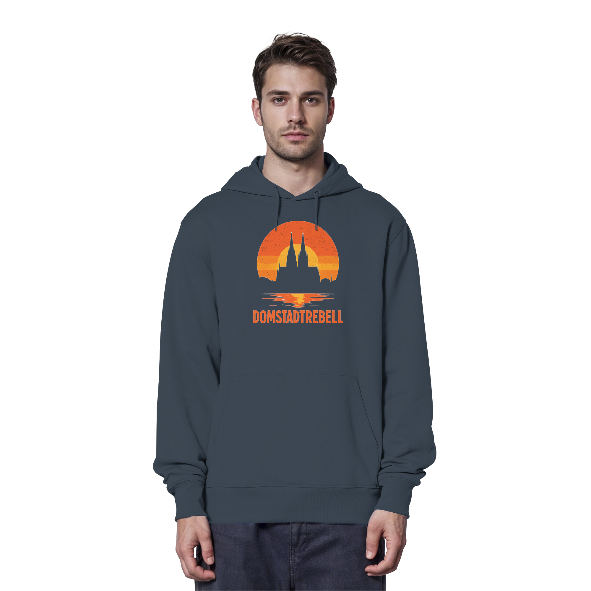 Domstadtrebell - Kölner Dom Sonnenuntergang - Organic Hoodie
