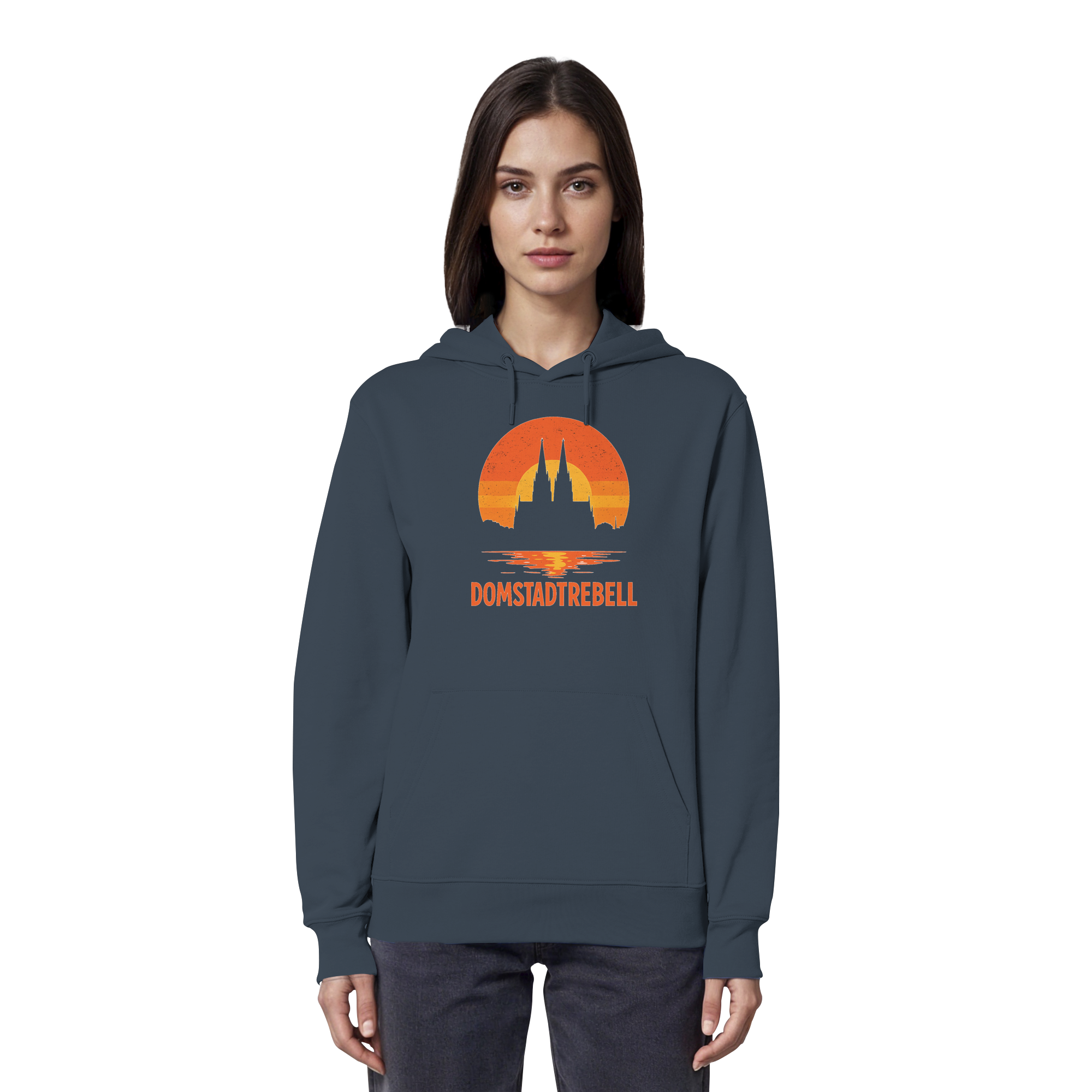 Domstadtrebell - Kölner Dom Sonnenuntergang - Organic Hoodie