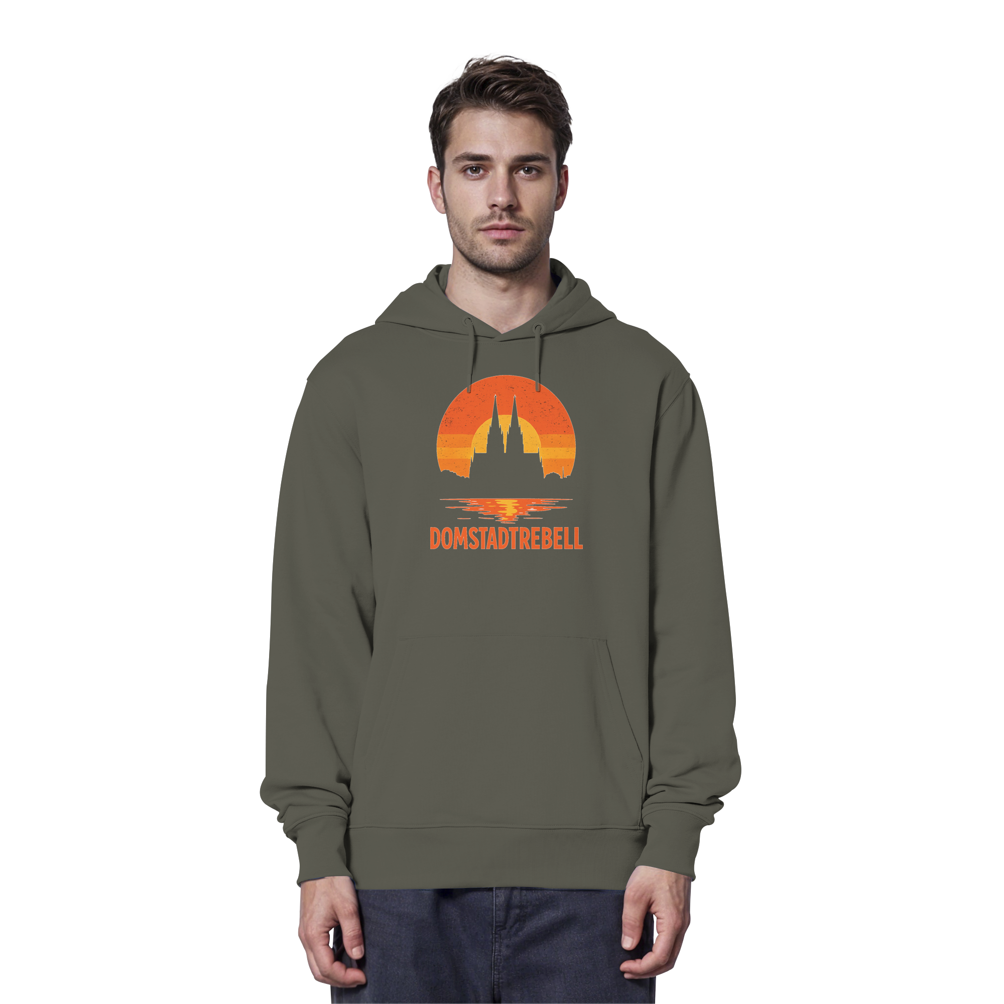 Domstadtrebell - Kölner Dom Sonnenuntergang - Organic Hoodie