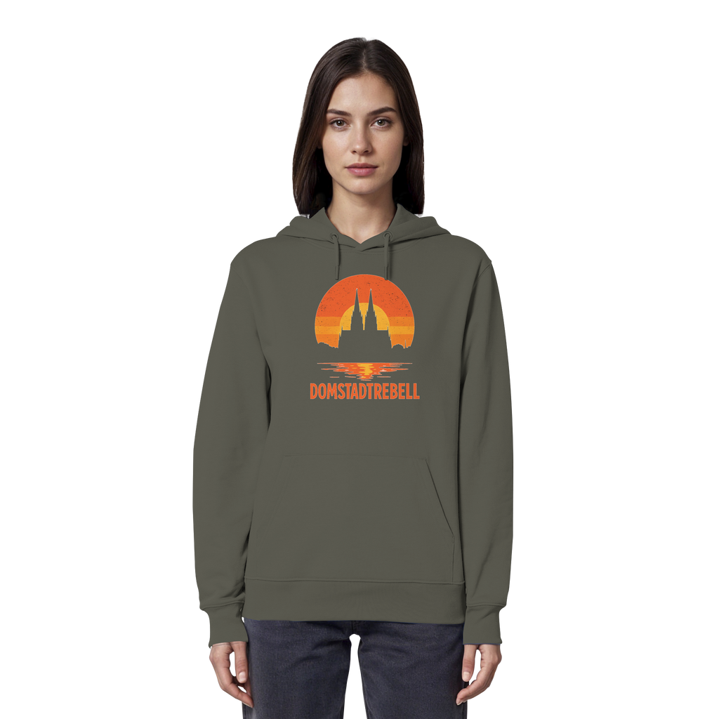 Domstadtrebell - Kölner Dom Sonnenuntergang - Organic Hoodie