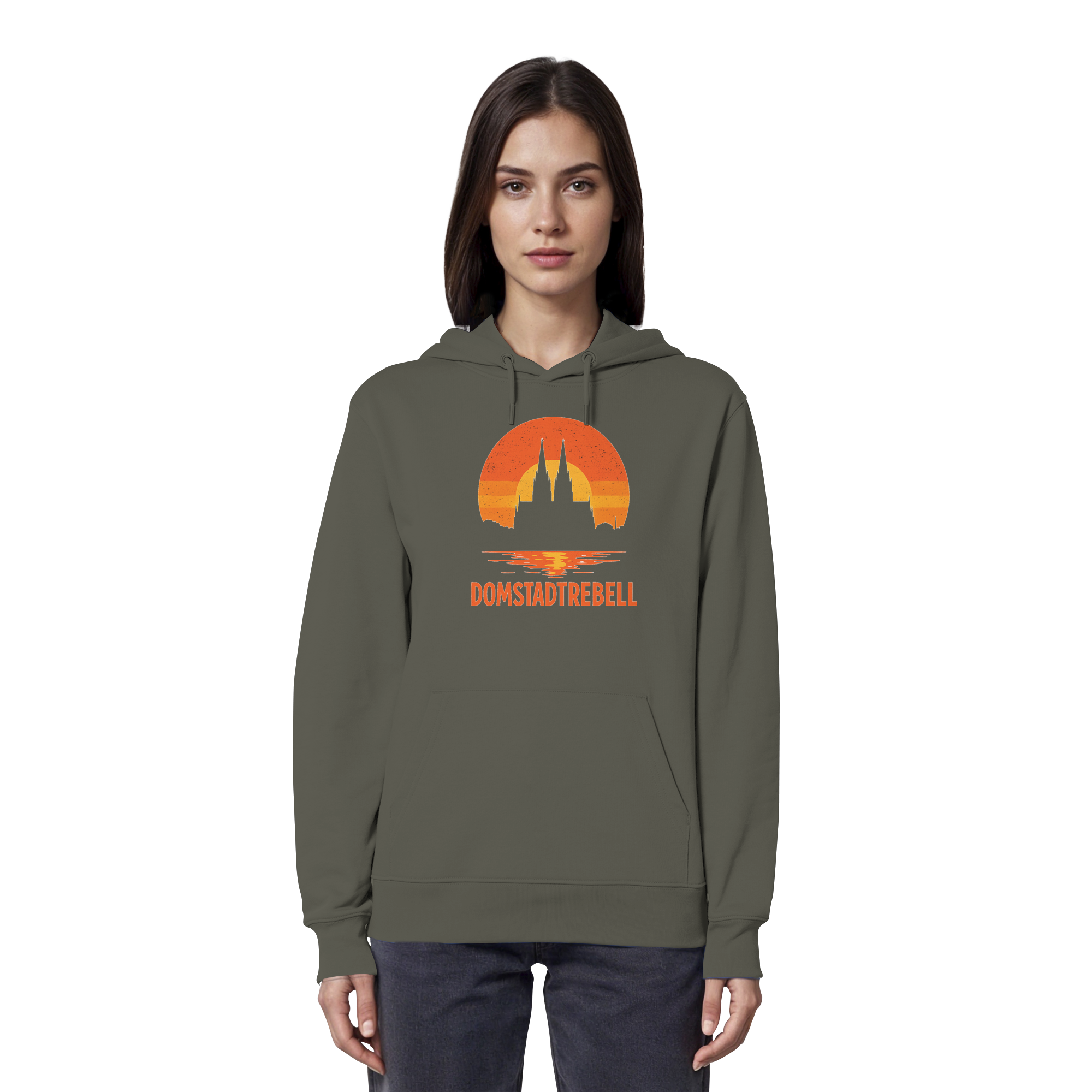 Domstadtrebell - Kölner Dom Sonnenuntergang - Organic Hoodie
