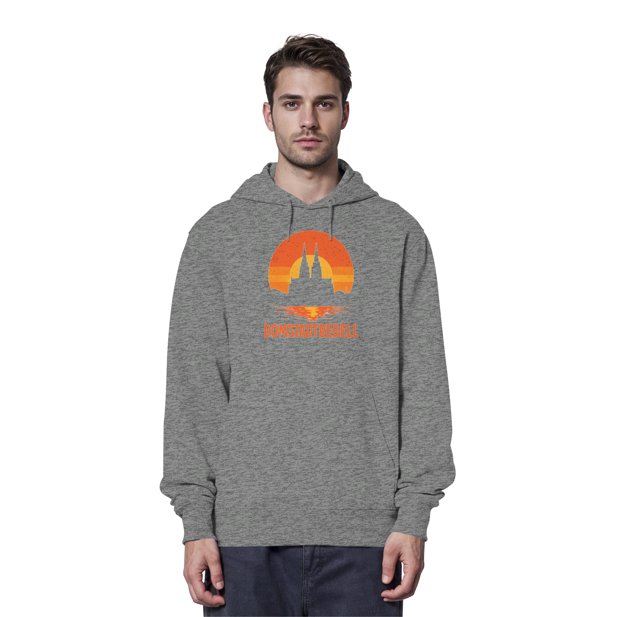 Domstadtrebell - Kölner Dom Sonnenuntergang - Organic Hoodie