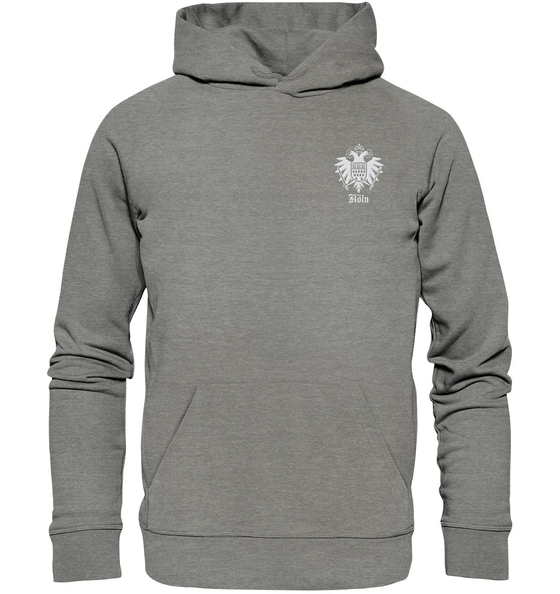Köln Stadtwappen im Adler - Organic Hoodie (Stick)