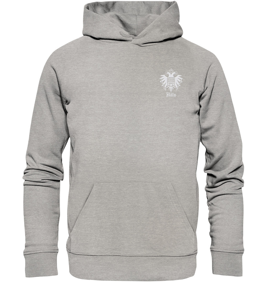 Köln Stadtwappen im Adler - Organic Hoodie (Stick)