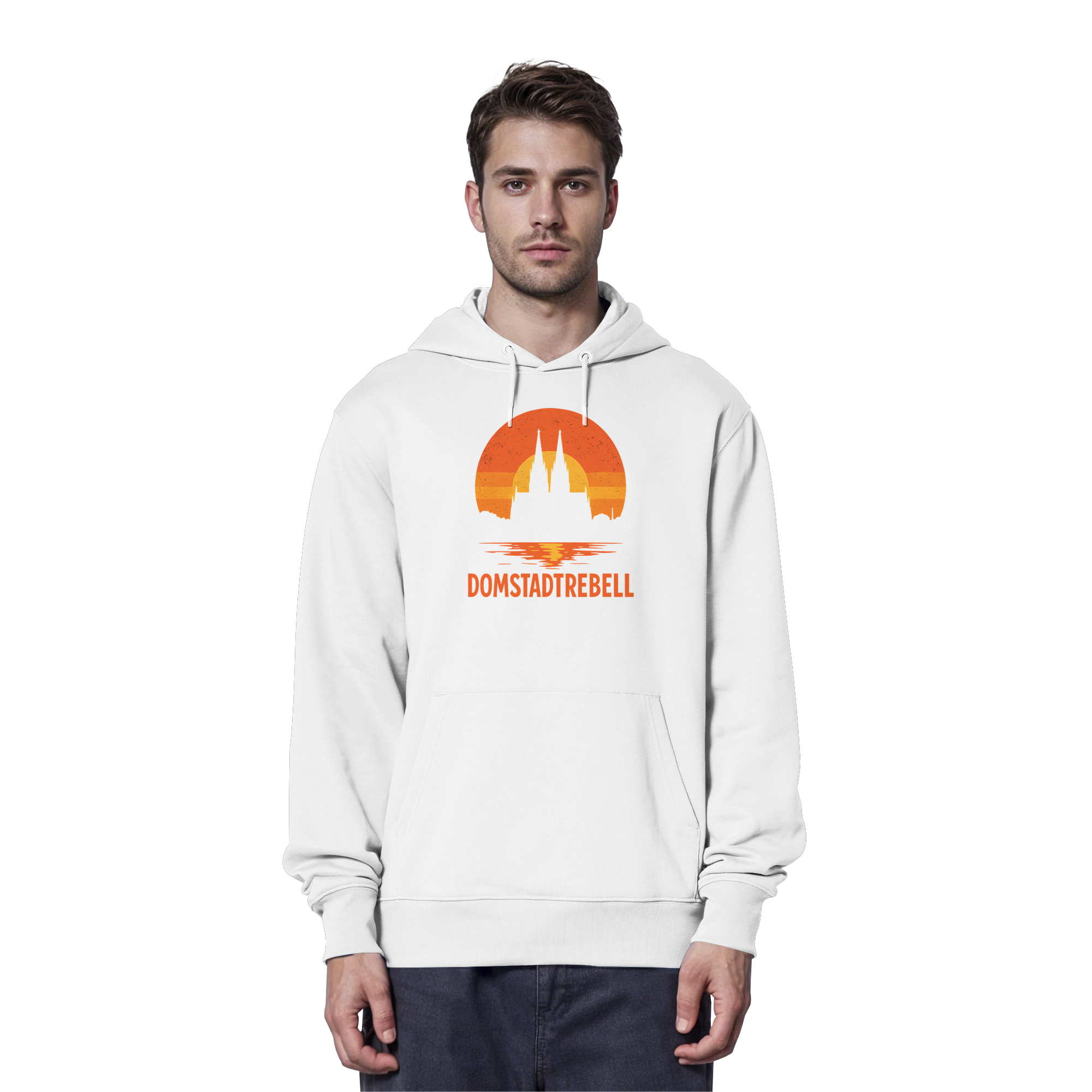 Domstadtrebell - Kölner Dom Sonnenuntergang - Organic Hoodie