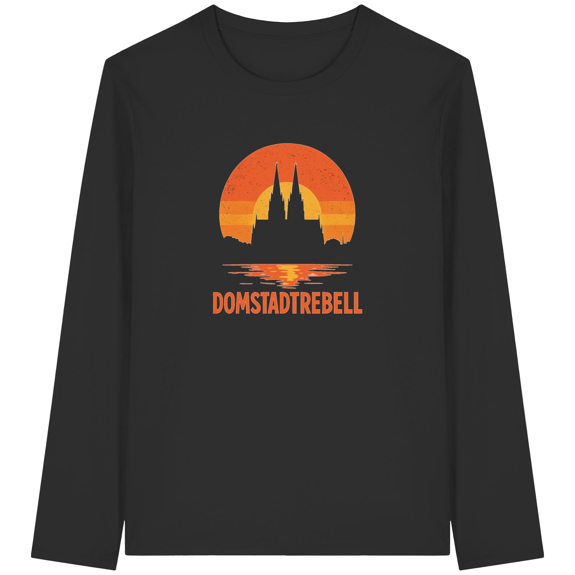 Domstadtrebell - Kölner Dom Sonnenuntergang - Organic Longsleeve T-Shirt