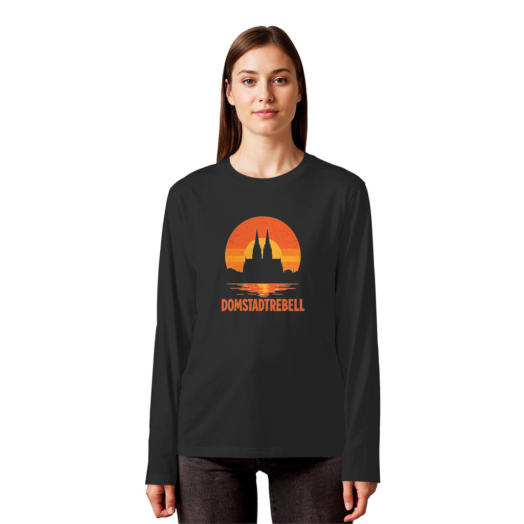 Domstadtrebell - Kölner Dom Sonnenuntergang - Organic Longsleeve T-Shirt