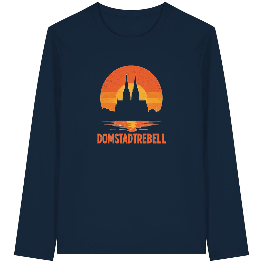 Domstadtrebell - Kölner Dom Sonnenuntergang - Organic Longsleeve T-Shirt