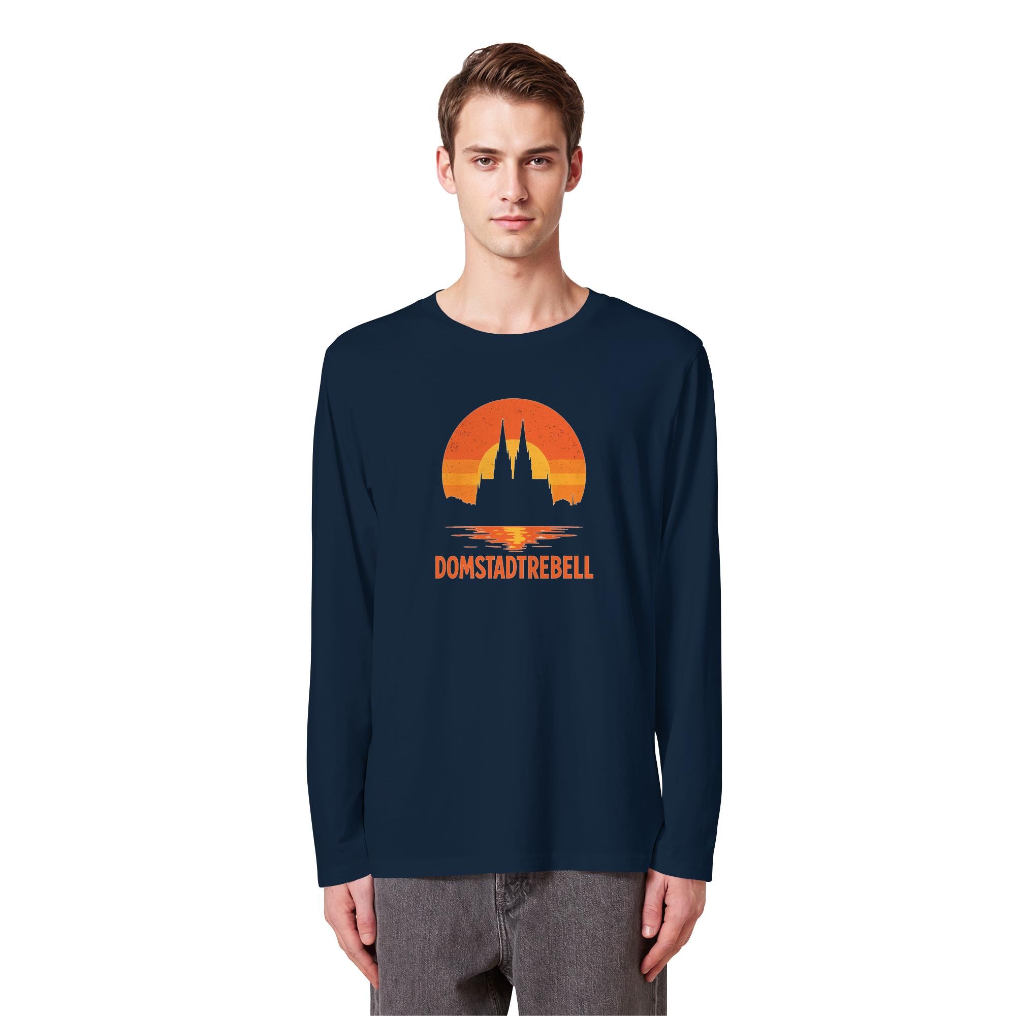 Domstadtrebell - Kölner Dom Sonnenuntergang - Organic Longsleeve T-Shirt