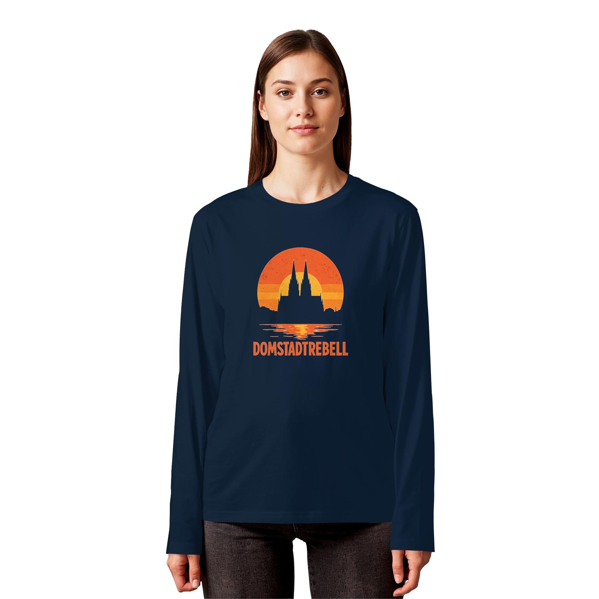 Domstadtrebell - Kölner Dom Sonnenuntergang - Organic Longsleeve T-Shirt
