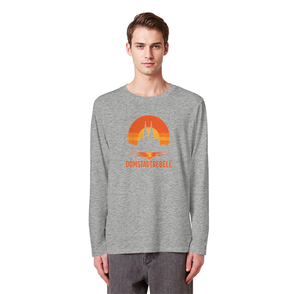 Domstadtrebell - Kölner Dom Sonnenuntergang - Organic Longsleeve T-Shirt