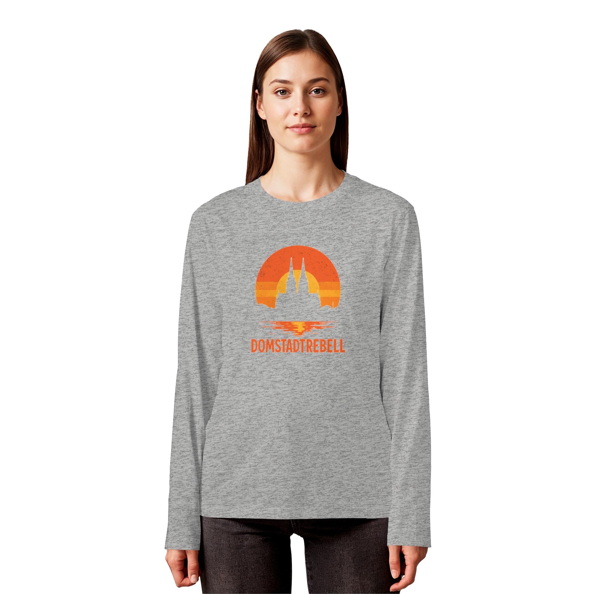 Domstadtrebell - Kölner Dom Sonnenuntergang - Organic Longsleeve T-Shirt