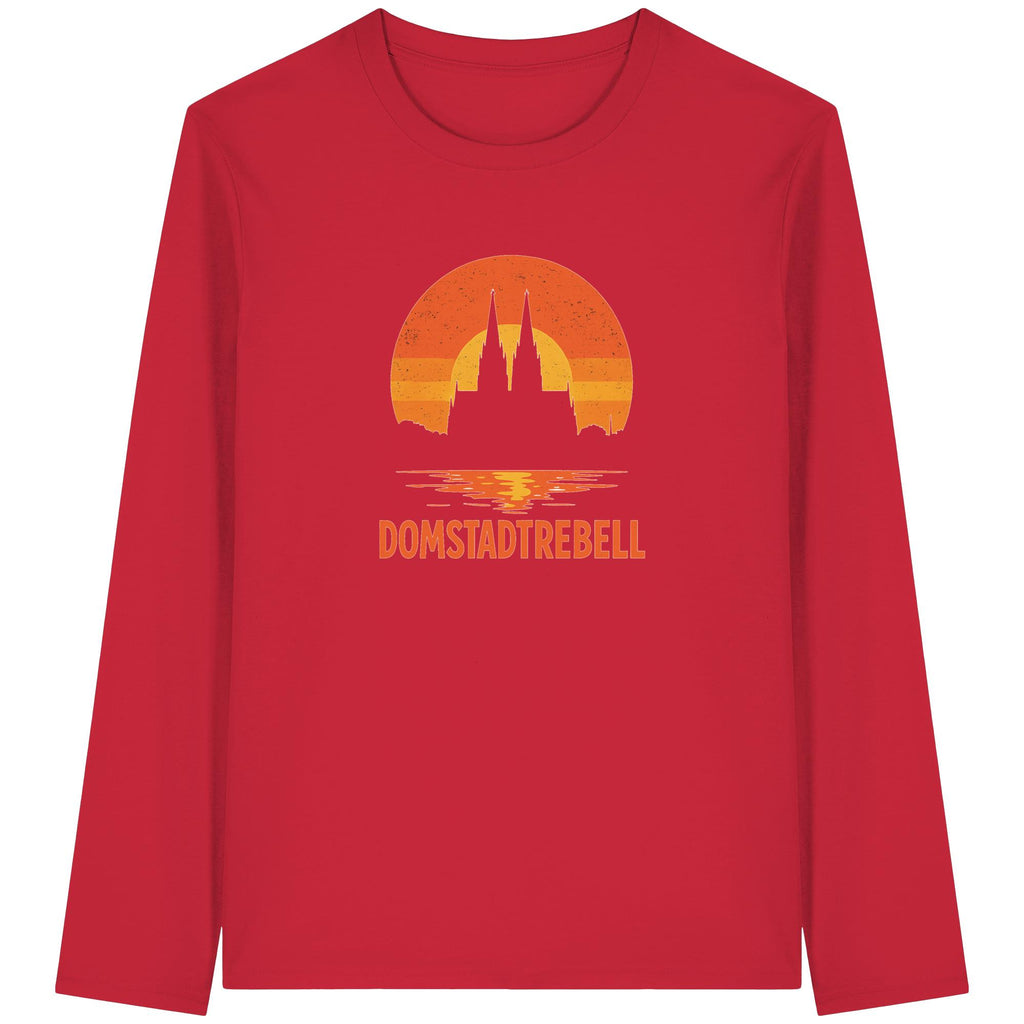 Domstadtrebell - Kölner Dom Sonnenuntergang - Organic Longsleeve T-Shirt