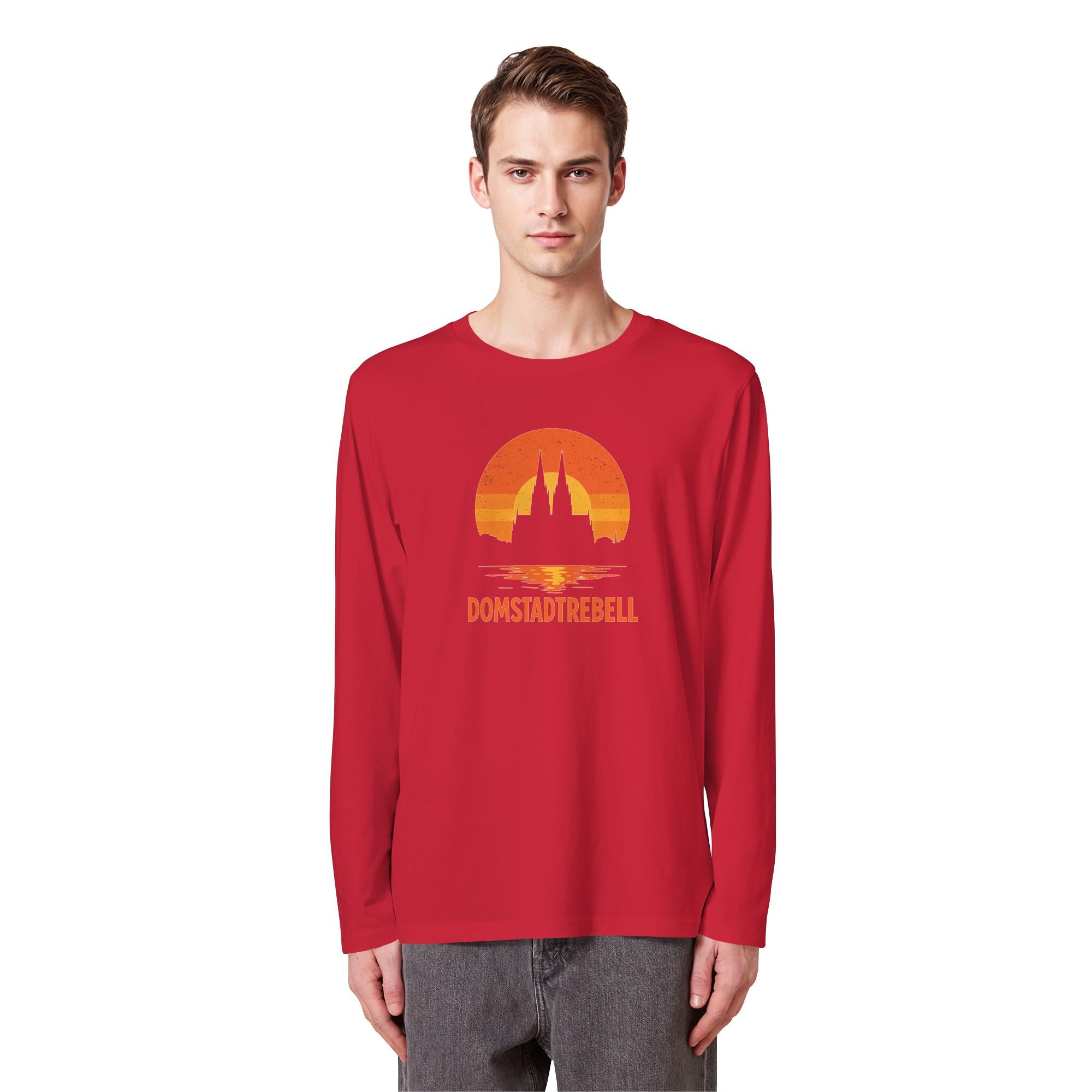 Domstadtrebell - Kölner Dom Sonnenuntergang - Organic Longsleeve T-Shirt
