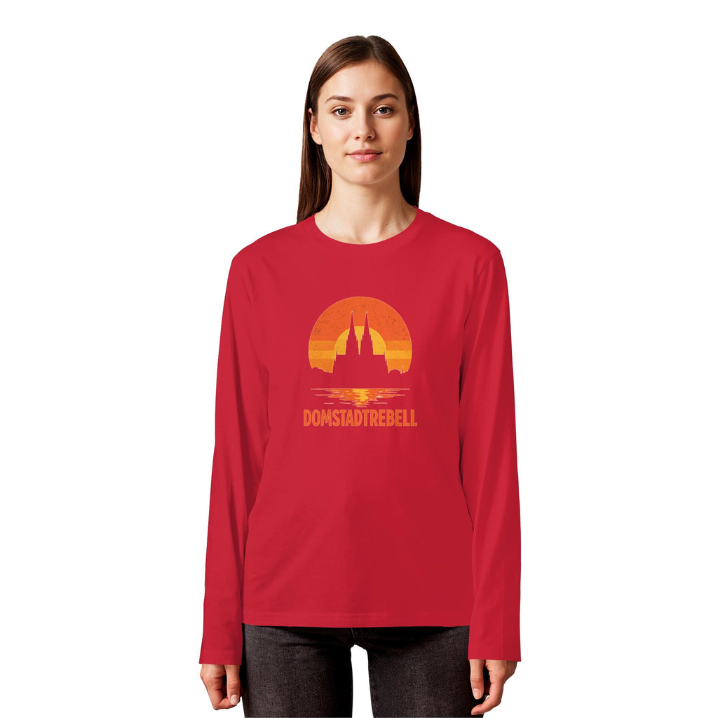 Domstadtrebell - Kölner Dom Sonnenuntergang - Organic Longsleeve T-Shirt