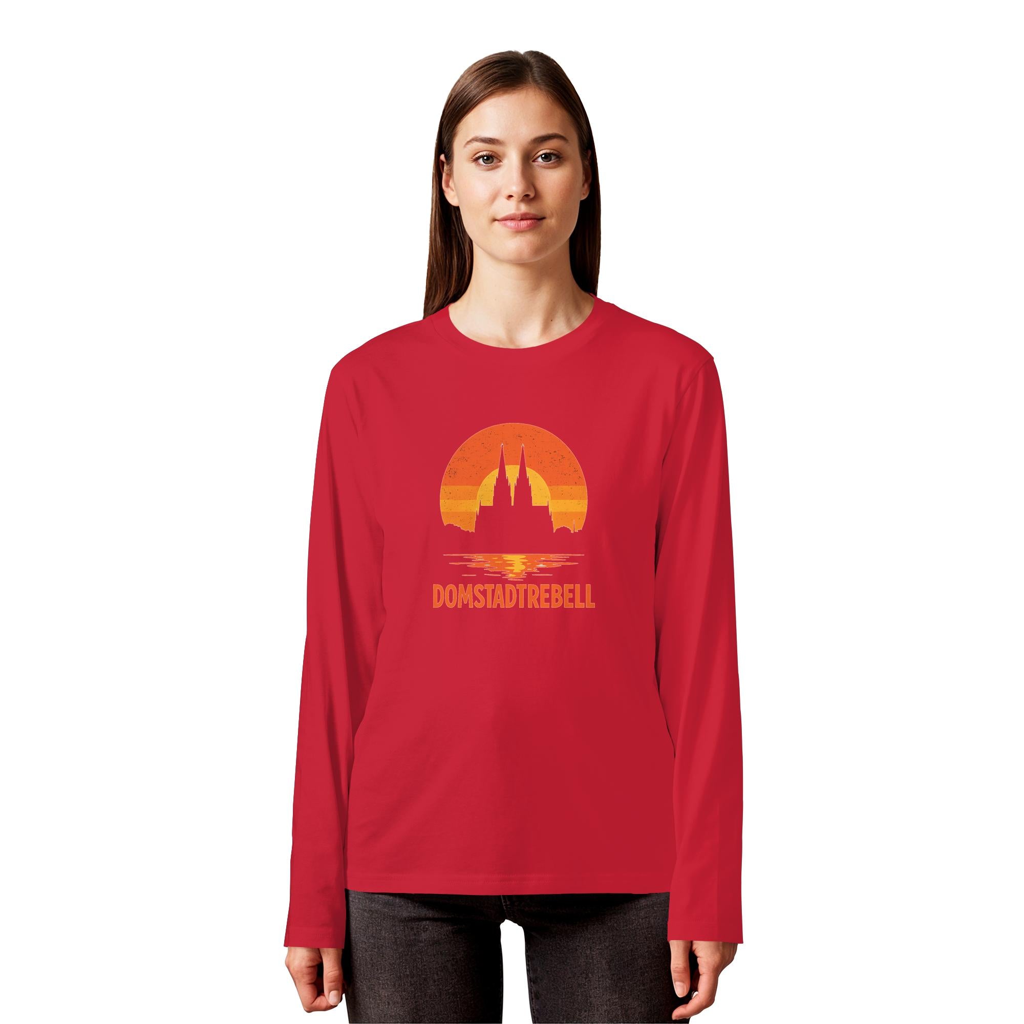 Domstadtrebell - Kölner Dom Sonnenuntergang - Organic Longsleeve T-Shirt