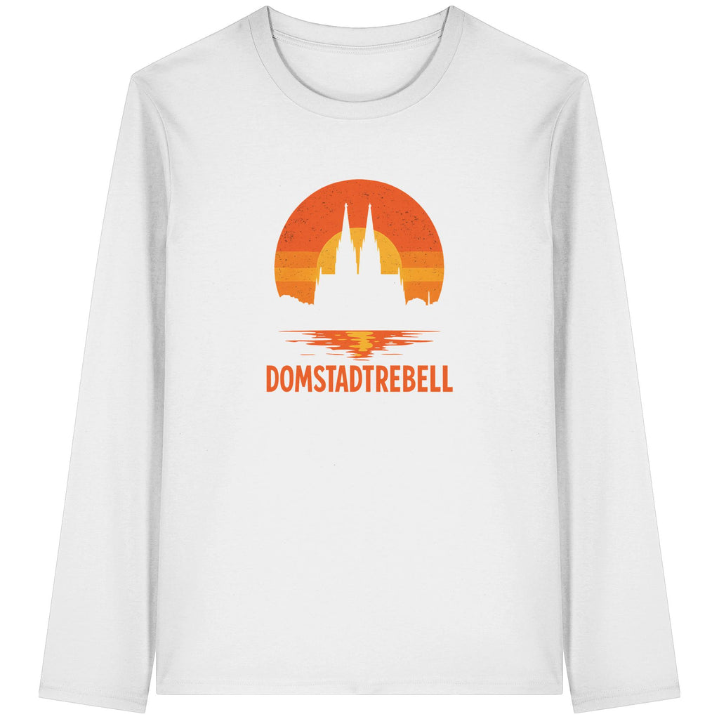 Domstadtrebell - Kölner Dom Sonnenuntergang - Organic Longsleeve T-Shirt