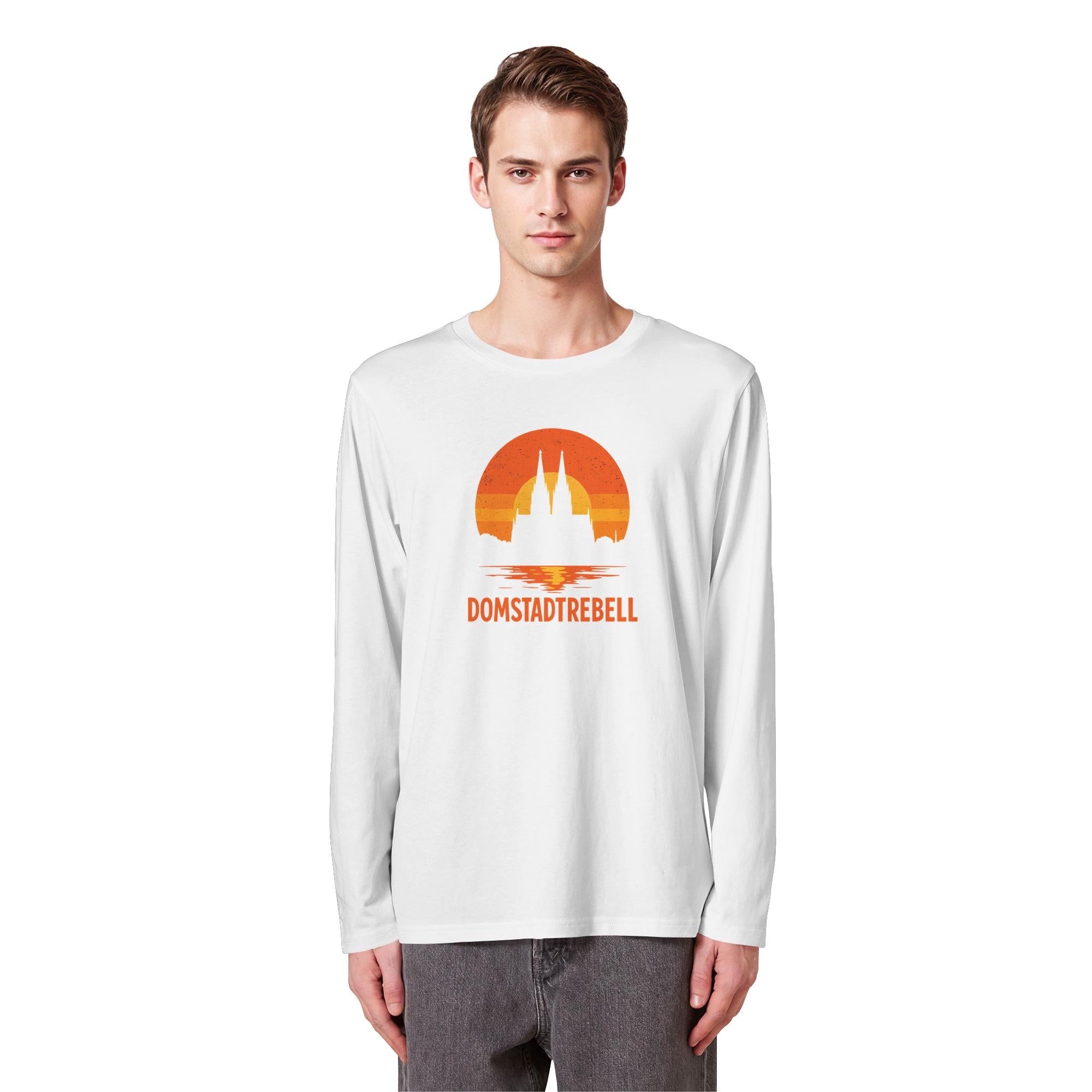 Domstadtrebell - Kölner Dom Sonnenuntergang - Organic Longsleeve T-Shirt