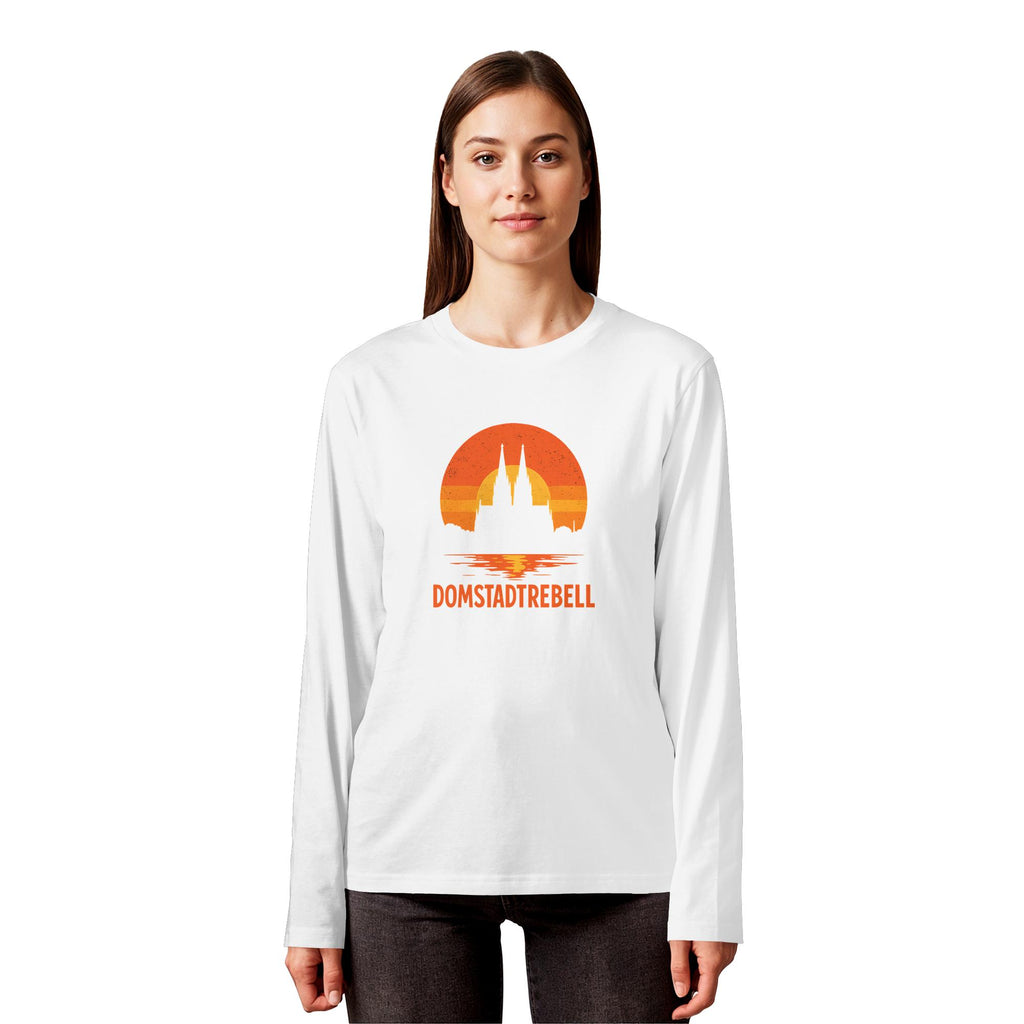 Domstadtrebell - Kölner Dom Sonnenuntergang - Organic Longsleeve T-Shirt