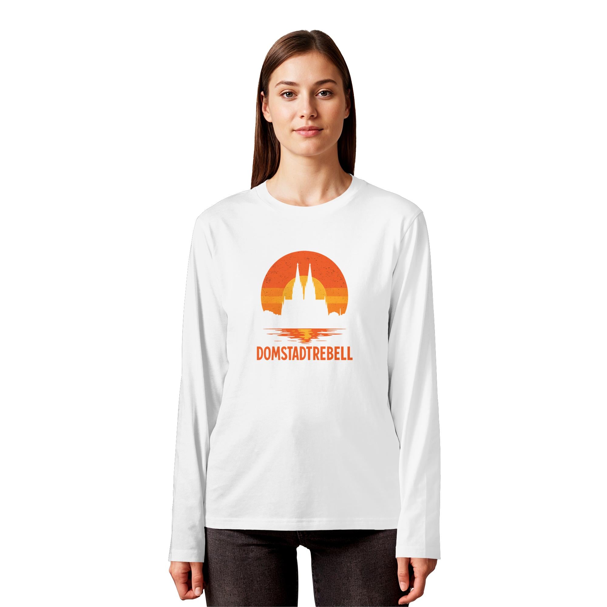 Domstadtrebell - Kölner Dom Sonnenuntergang - Organic Longsleeve T-Shirt
