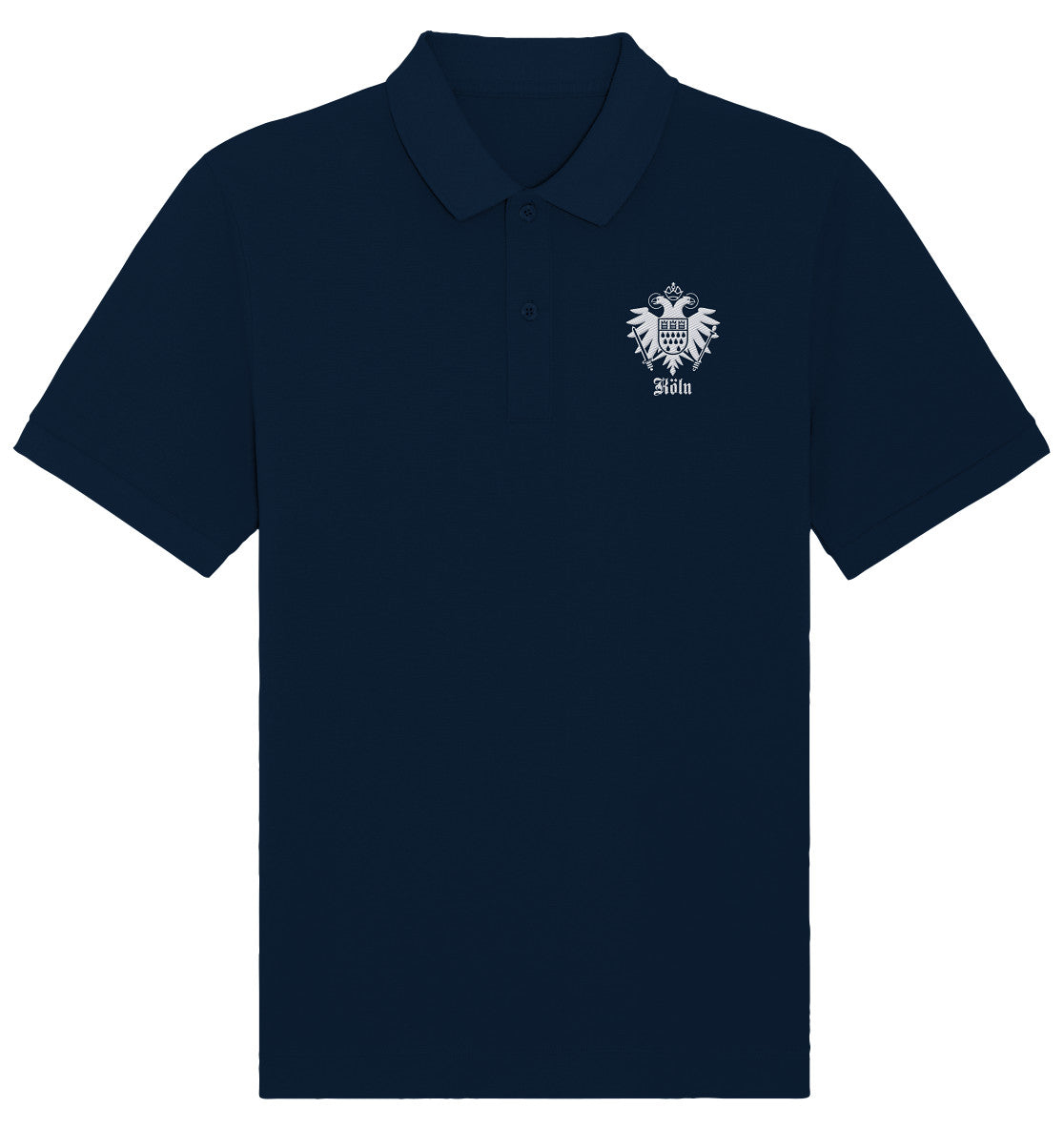 Köln Stadtwappen im Adler - Organic Poloshirt (Stick)