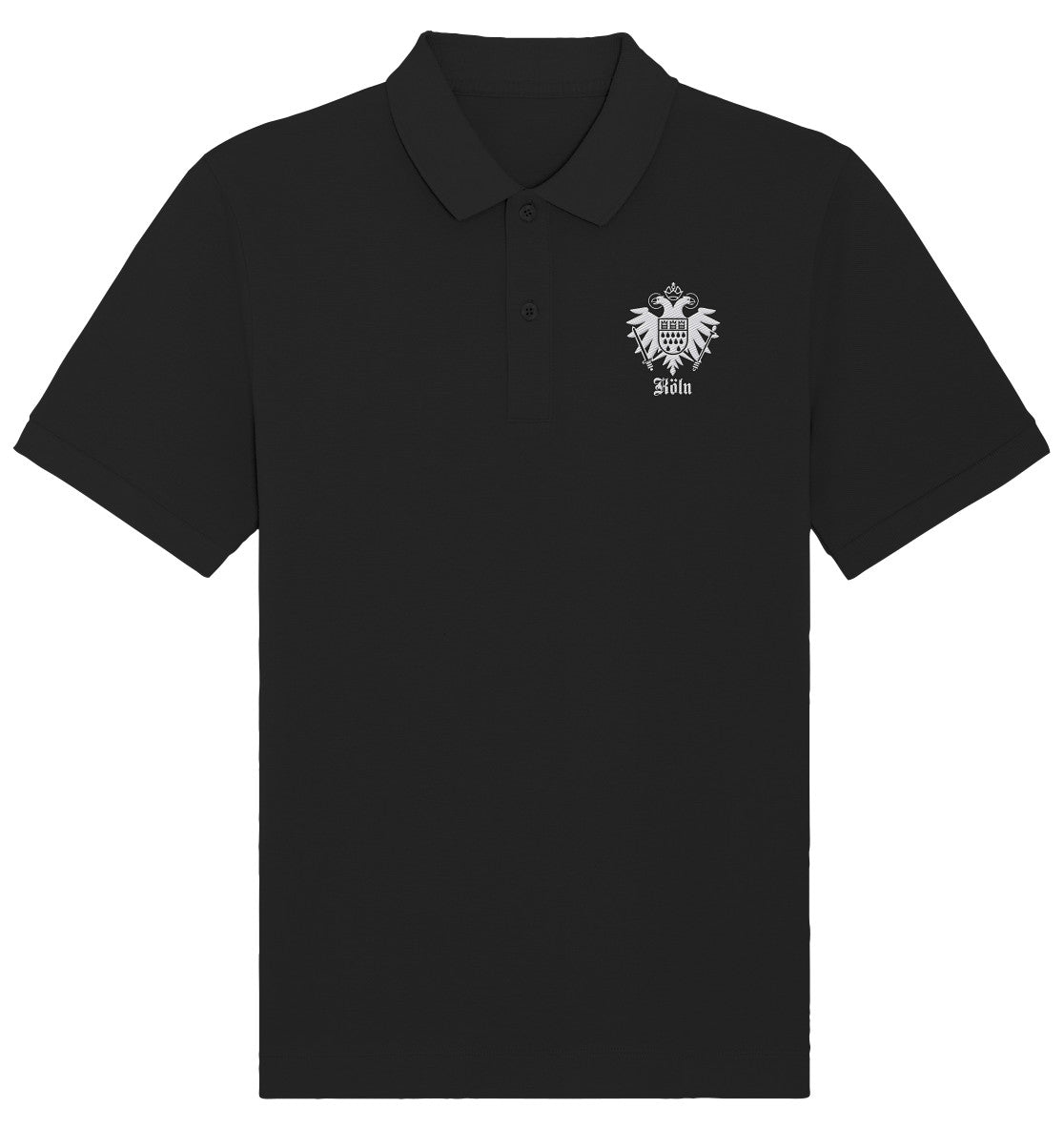 Köln Stadtwappen im Adler - Organic Poloshirt (Stick)