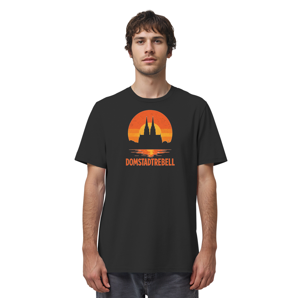 Domstadtrebell - Kölner Dom Sonnenuntergang - Organic Shirt